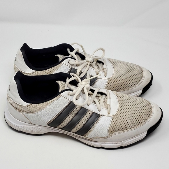 Men's Adidas Cleats Size 11 White and Gray - Picture 1 of 7